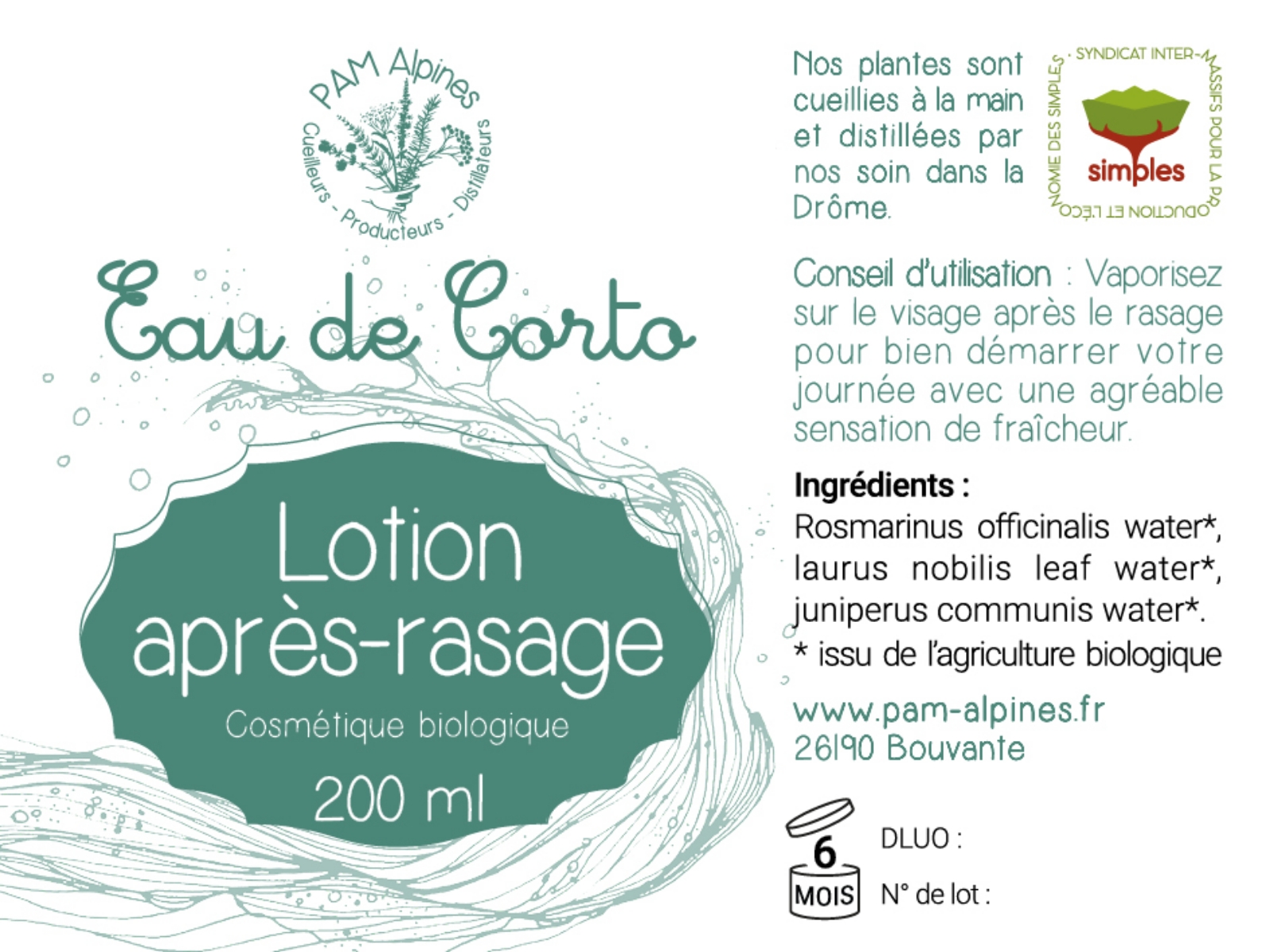 Image de Lotion Eau de Corto
