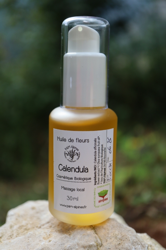 Image de Huile de massage aux Fleurs de Calendula Bio