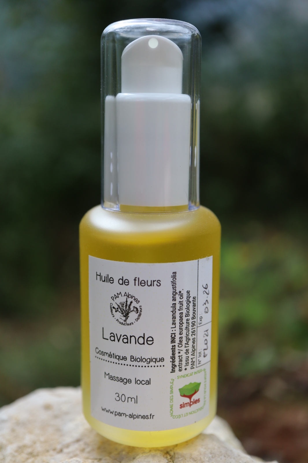 Image de Huile de massage aux Fleurs de Lavande Sauvage Bio